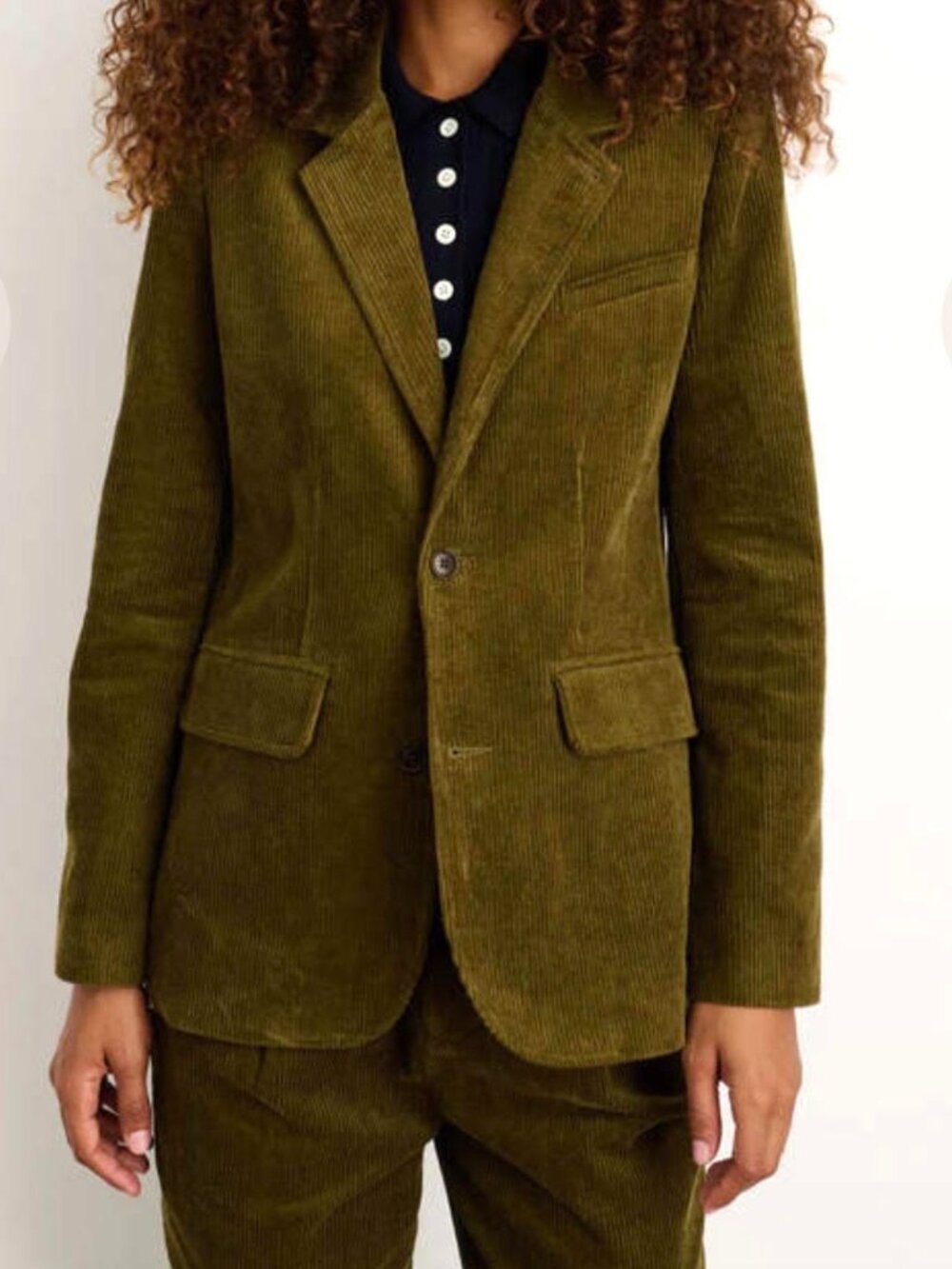 Alex Mill Olive Corduroy Blazer